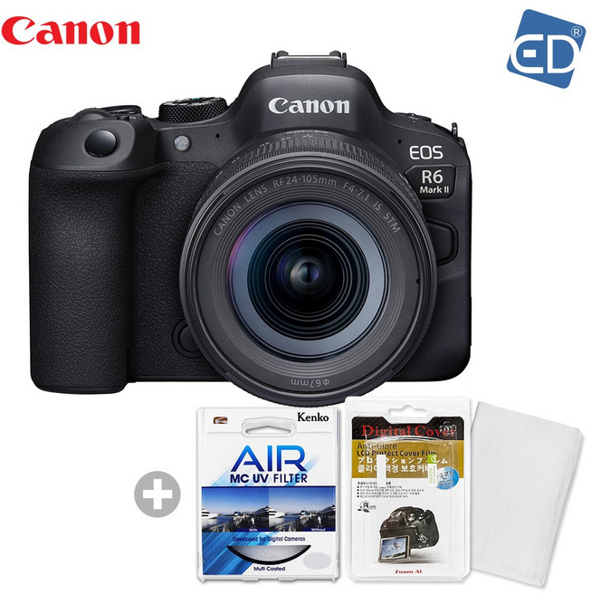 [캐논 정품] EOS R6 Mark III /RF 24-105mm F4-7.1 IS STM +켄코필터+액정필름+포켓융 /ED, 단일옵션