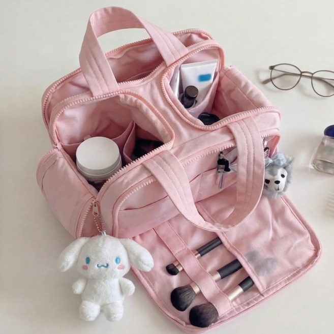 디망 14포켓 여행용 화장품 메이크업 파우치 백