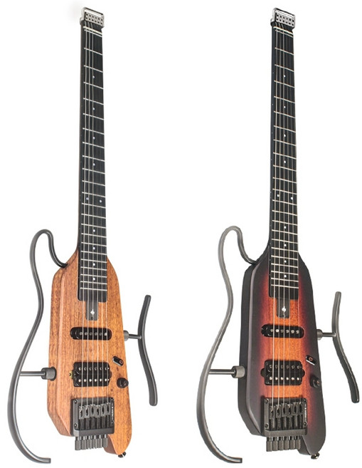 DONNER HUSHX 전자기타 록 입문용 연습용 픽업 독학 사일런트 클래식, (블랙스타플라이3스피커세트)선셋, 1개