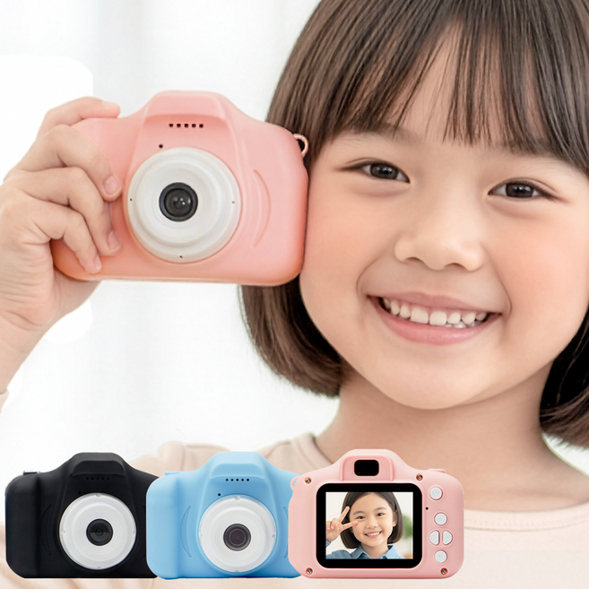 도파밍 어린이 키즈 미니 디지털 카메라 + SD카드 16GB, DPM-24001PK