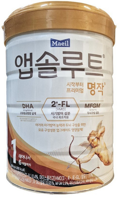 앱솔루트 명작 분유 1단계, 800g, 1개