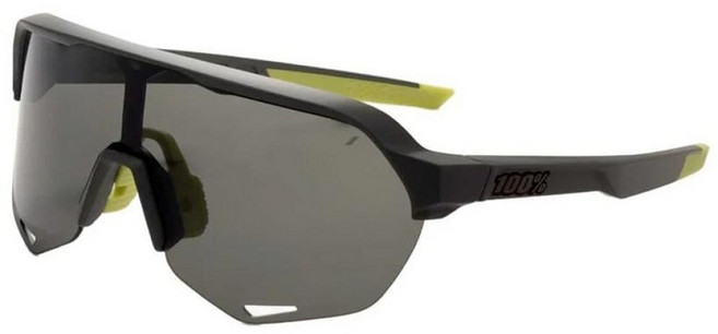 100% S2 스포츠 퍼포먼스 사이클링 선글라스 (소프트 택트 블랙 - 스모크 렌즈), 소프트 택트 쿨 그레이