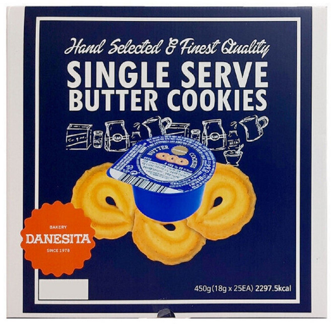 다네시타 댄케이크 버터쿠키 싱글서브, 2개, 450g