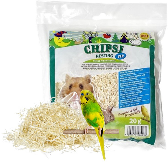칩시 네스팅 베드 앵무새 알통 둥지베딩 20g, 1개