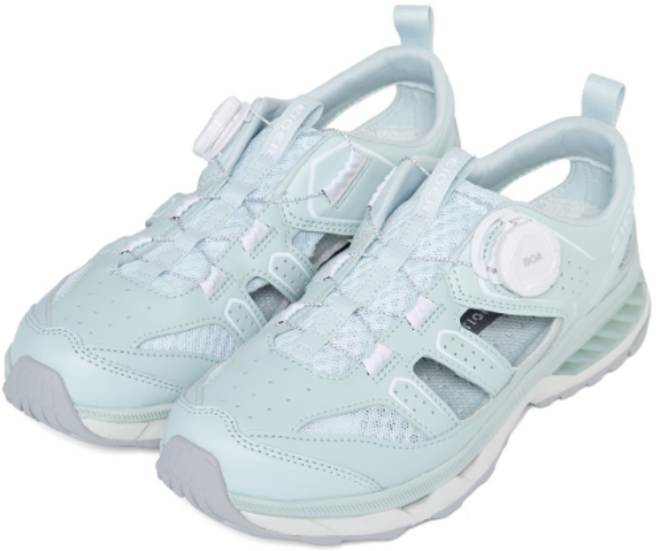 아이더(EIDER) 여성 고기능성 아웃도어 샌들 토캡보패턴 최상의통기성 중량:296g 등산 스포츠 캠핑 아웃도어 DWS25N72 쿨 브리즈 (G2)