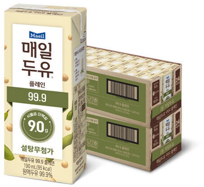 매일두유 99.9 190ml 24개입 2개, 48개