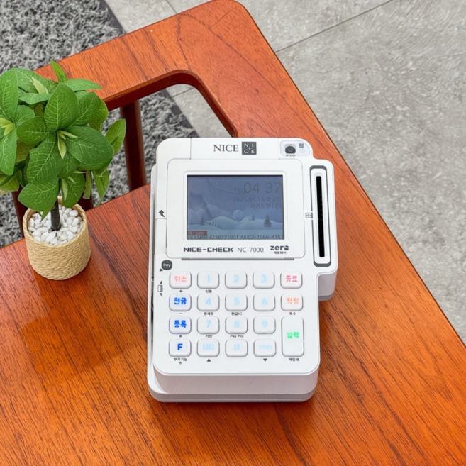 나이스 무약정 애플페이 지원 유선 신용카드단말기 NC-7000, 1개