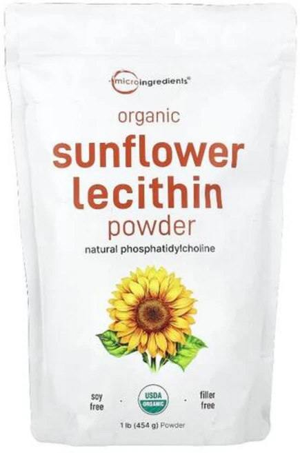 해바라기 레시틴 분말 냉압착 파우더 포스파티딜콜린, 1개, 454g - 쿠팡