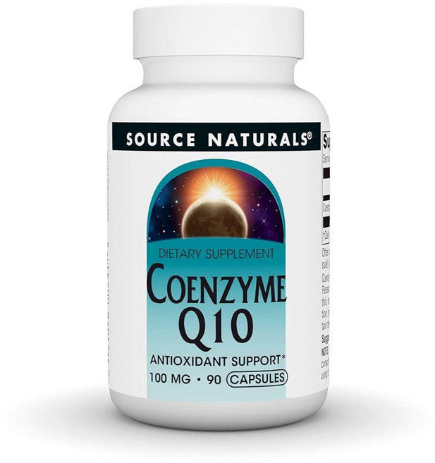 Source Natural 코엔자임 Q10 항산화 지원 100mg 심장 뇌 면역 및 간 지원용 - 90캡슐, 알약/캡슐, 90정, 1