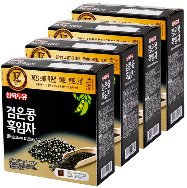 삼육두유 검은콩흑임자, 64개, 190ml
