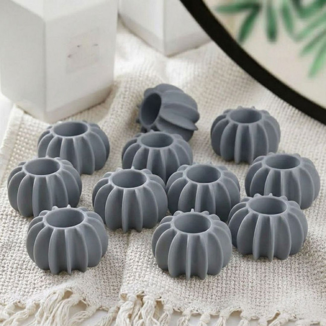 OFFHOLIC 실리콘 세탁볼 엉킹방지 구김 통돌이 드럼, 10개, 그레이