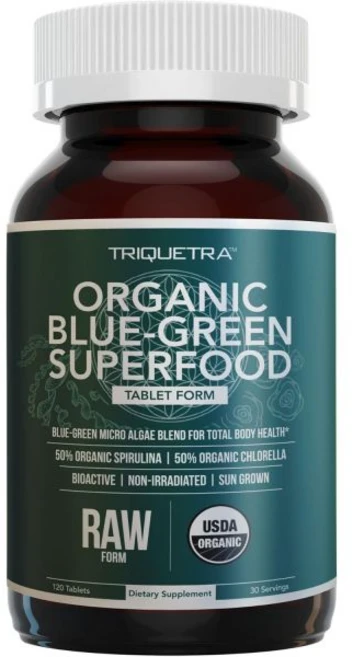 유기농 스피루리나 클로렐라 정제 인증 4가지 날것 조사되지 않음 5050 블루 녹조 블렌드 항산화 함량은 식물성 5인분120정에 해당, 120 Count (Pack of 1), 1개, 120정 - 쿠팡