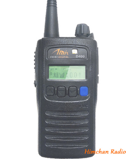 D400 아미스 디지털 무전기 업무 산업 건설현장, 1개, D400+정품 숏안테나