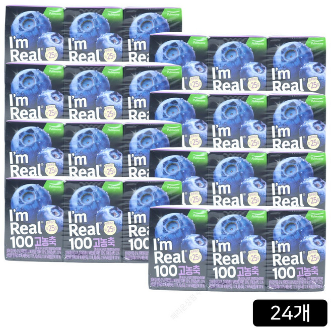 아임리얼 100 고농축 블루베리, 120ml, 24개