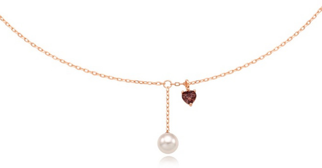 [Silver925] 러버원펄1 진주체인목걸이