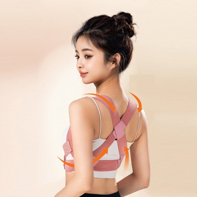 이누아 바른 자세 교정 밴드 가볍고 편안한 어깨 교정 밴드, 1개