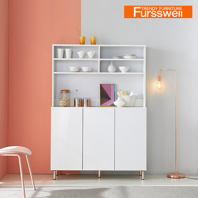 퍼스웰 비즈 LPM코팅 1200 주방수납장 세트(SG_138), 딥그린