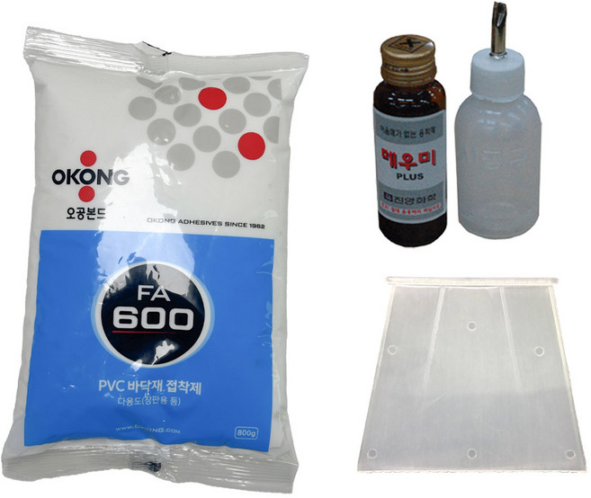 장판부자재 세트, 장판본드+용착제세트+헤라, 1세트
