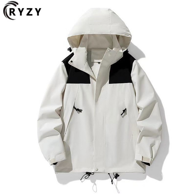 RYZY 戶外衝鋒衣 寬鬆透氣登山外套 防風騎行夾克
