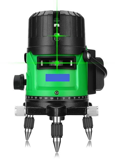 VKKN 고정밀 레이저 레벨기 프로급 고성능 수평기 레이저 레벨기 수직 수평 적외선녹색수평기 고정밀 자동 레벨링 타선 수평기 방진 방수 넘어짐 방지 실내외 공용, 녹색, 2선(이중 리튬전지), 1개, 녹색 * 2선(이중 리튬전지) * 1개