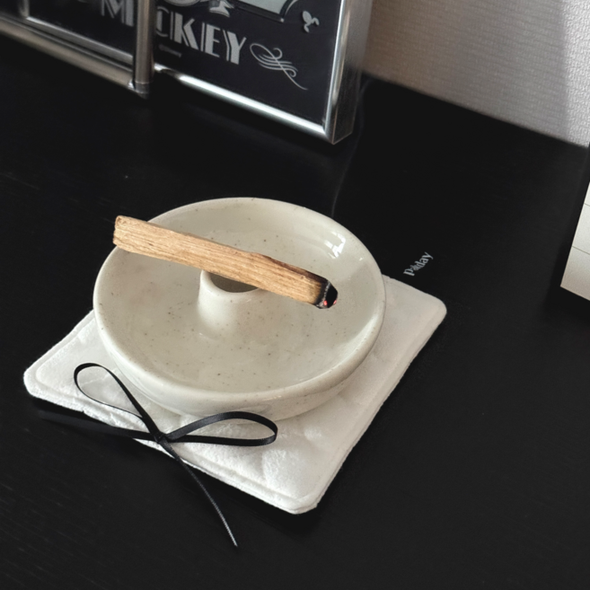 [빅이지] 팔로산토 홀더 세트 인센스 스머지스틱 천연방향제 디퓨져 현관 냄새제거, 우드향, 팔로산토 SET