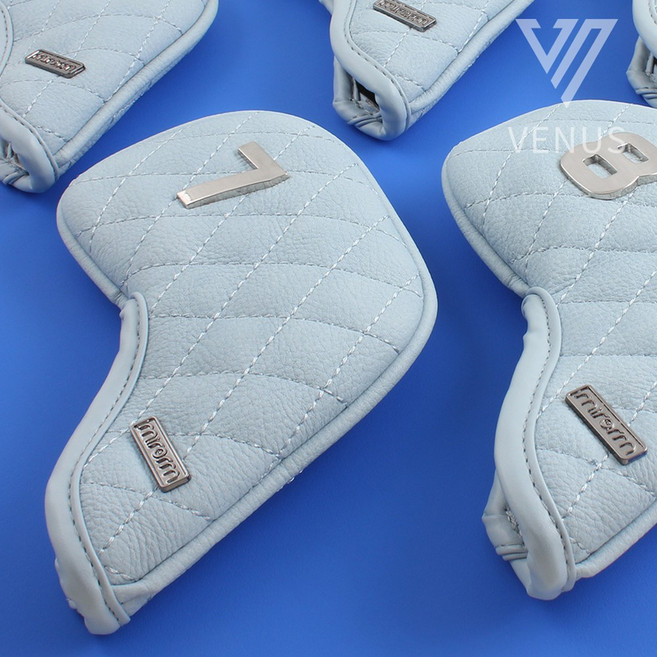 미르오름 베누스 VENUS 아이언커버 자석아이언커버 넘버링골프채커버 아이언커버세트, 3번 스카이블루