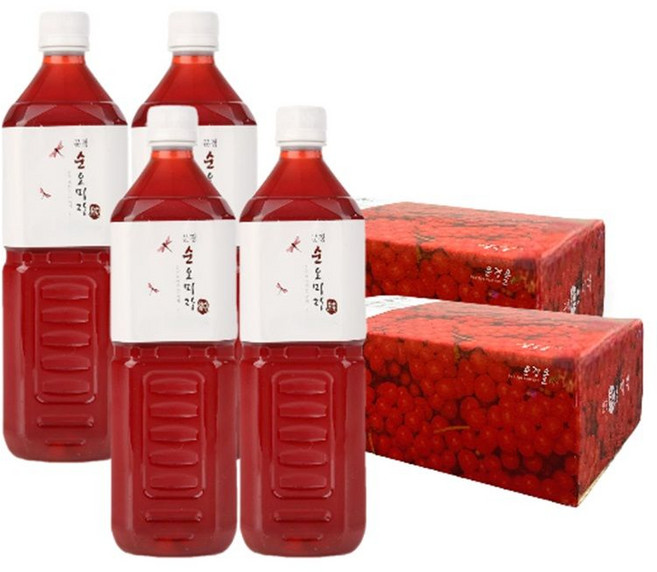 상품(m) 순오미자 원액 1L4병 (무설탕오미자추출100), 4개