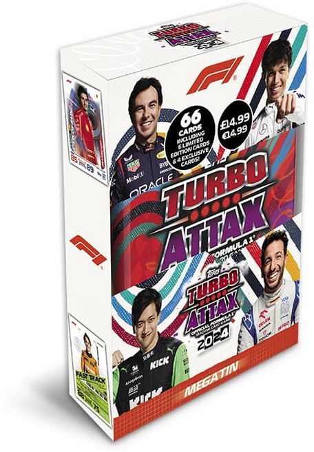 Topps Formula 1 2024 Turbo Attax - Mega Tin Case - Revved Up 터보어택 메가틴 케이스
