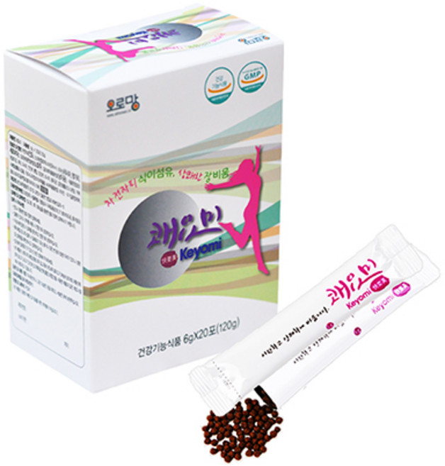 오로망 상쾌한 장비움 차전자피 식이섬유 쾌요미 20포, 120g, 1개