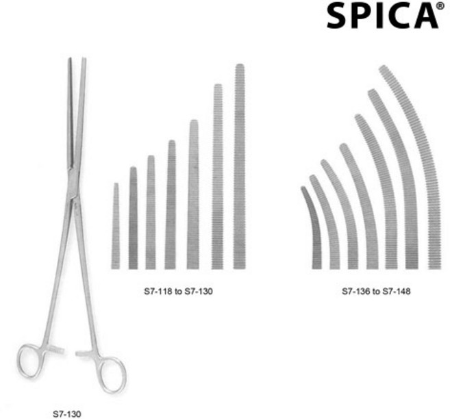 SPICA 로체스터 핀 포셉 의료용 롱켈리 kelly, 1개, S7-138 (곡/16cm)