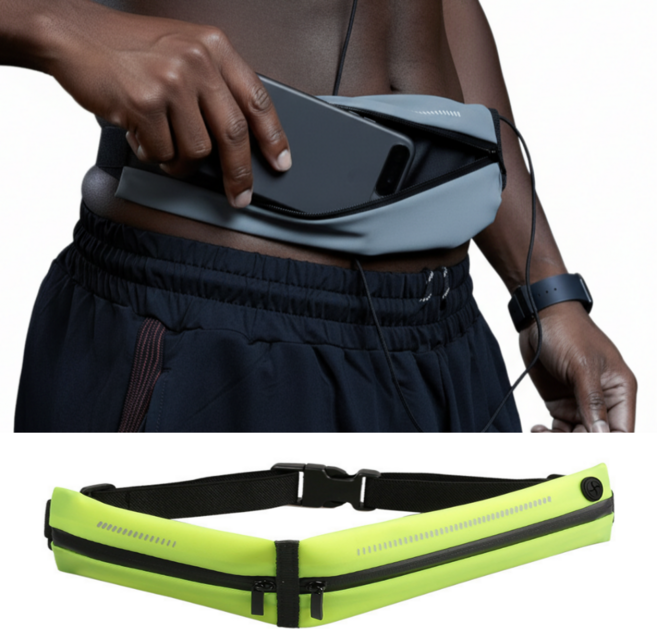 루네스트 러닝벨트 힙색 핸드폰수납 슬림