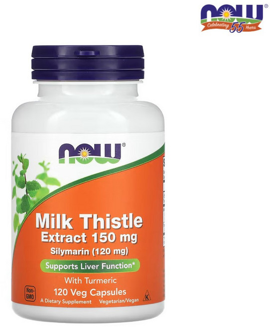 나우푸드 밀크씨슬 150mg 120베지캡슐 실리마린 터메릭 강황 울금, 1개, 120정