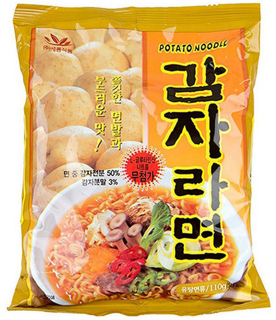 [새롬식품] 감자라면 (110g), 10개