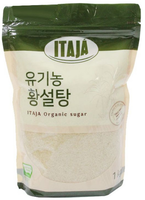 이타자 유기농 황설탕 1kg 비정제 원당 사탕수수 매실청 업소용 발효 효소 슈가 갈색 조미료 대용량, 1개