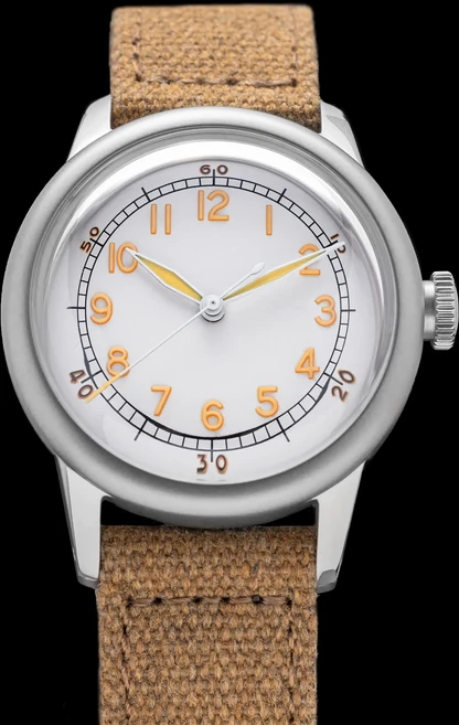 THORN SHY040 클래식 밀리터리 파일럿 비행가 A-11 NH35 자동식 남성용 손목 시계 150M 다이버 C3 36mm, 01 White Dial