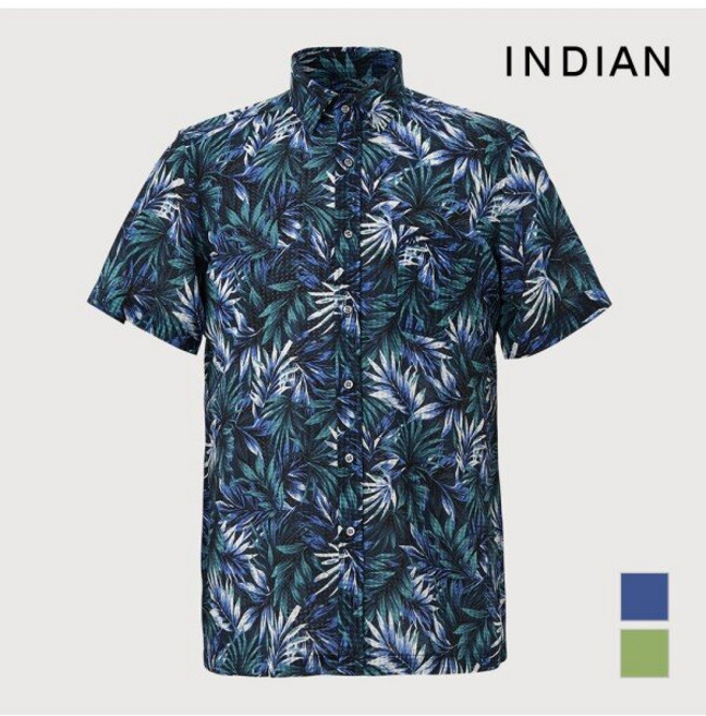 인디안 INDIAN 알로하 프린트 셔츠_ MITNSXM4331