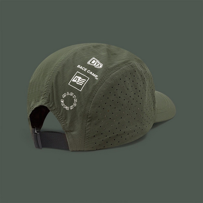 세컴 빠른 건조 스포츠 통풍 러닝 모자, 그린, 1개