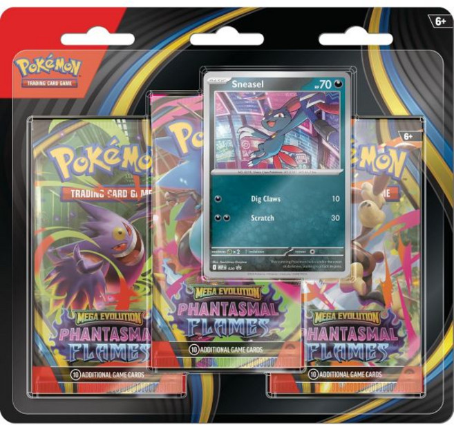 포켓몬스터 TCG 메가진화 환상의 불꽃 3팩 블리스터 랜덤 프로모 161090, Pokémon TCG: Mega Evolution—P