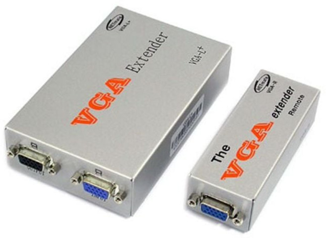 리피터 VGA E Plus 신호 공유기 리시버 리모트 180m rkr73548Vd, 1개, 단일