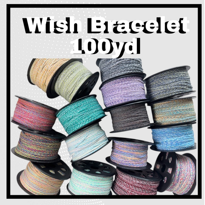 [YT공예] 폴리댕기실 2.5mm 17color 100yd=90m (1롤) 국내생산 매듭실 오색댕기실 소원팔찌만들기, 5.비취믹스, 1개