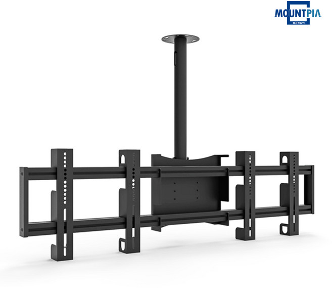 마운트피아 MB-20 메뉴보드거치대 천정형 멀티 2단 TV 거치대 브라켓 32-55인치, 실버, 1000mm, 500mm, 1개