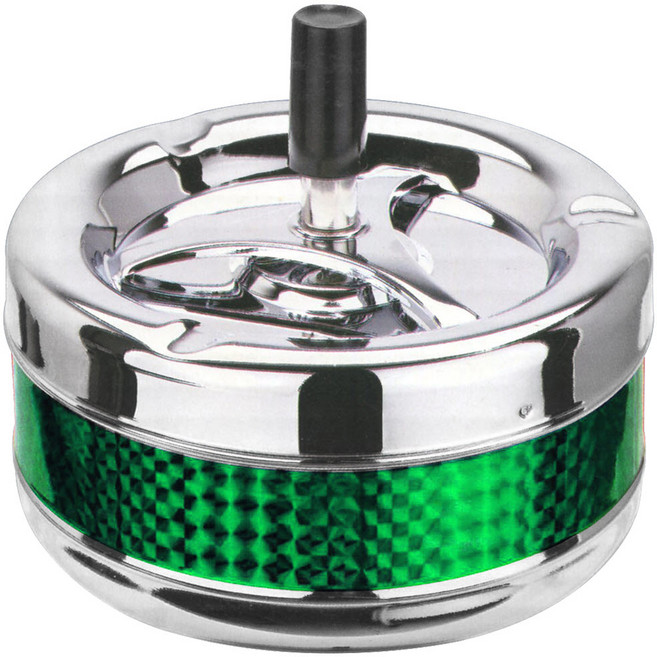 토탈하우스 키친프리 뚜껑형 매직재떨이 (대) 재털이 매직 뚜껑재떨이 3577, 그린, 1개