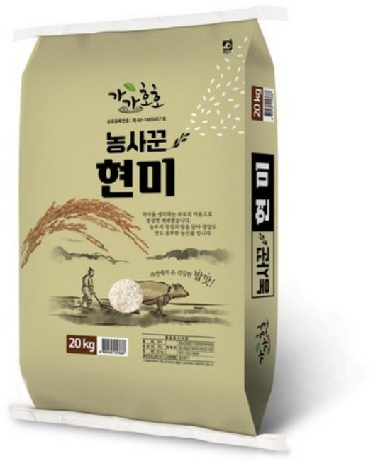 농사꾼 현미, 20kg, 1개