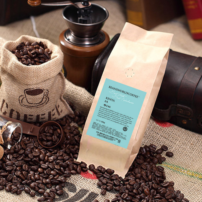 갓 볶은 케냐 AA 200g 원두커피, 굵은분쇄(프렌치프레스용), 1개