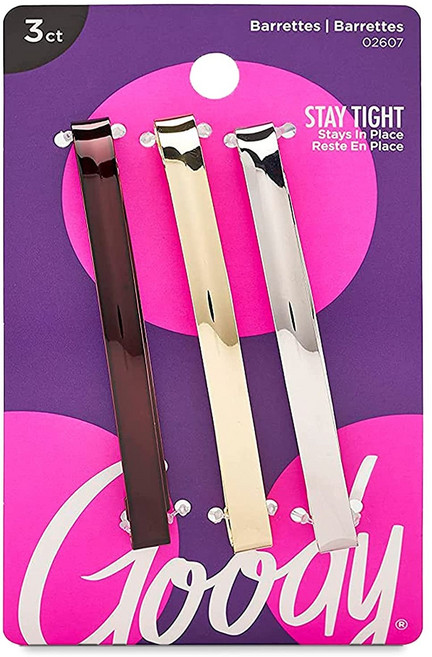 구디 메탈 돔드 바레트 머리핀