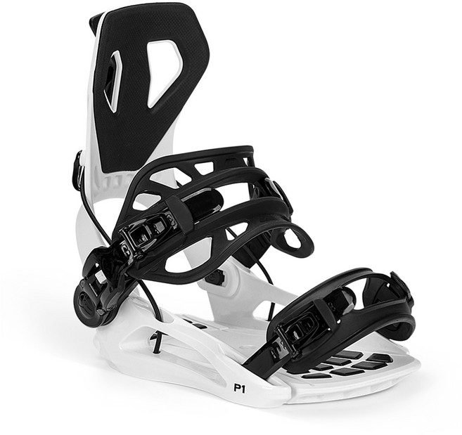 PRIME 프라임 스노우보드 바인딩 C1, 블랙화이트, 1개