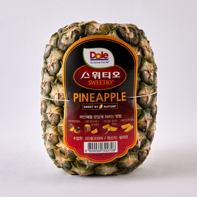 [DOLE 본사직영] DOLE 스위티오 파인애플 소과, 4개, 1개당 800g 내외(소과)