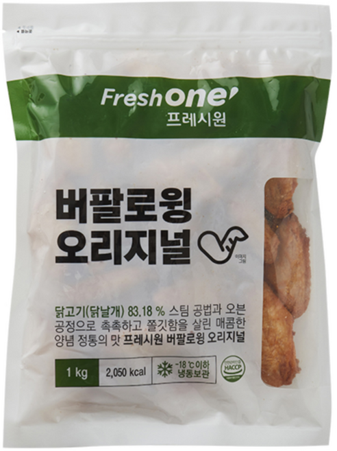 바이오마켓_프레시원 버팔로윙오리지널 1kg, 100개