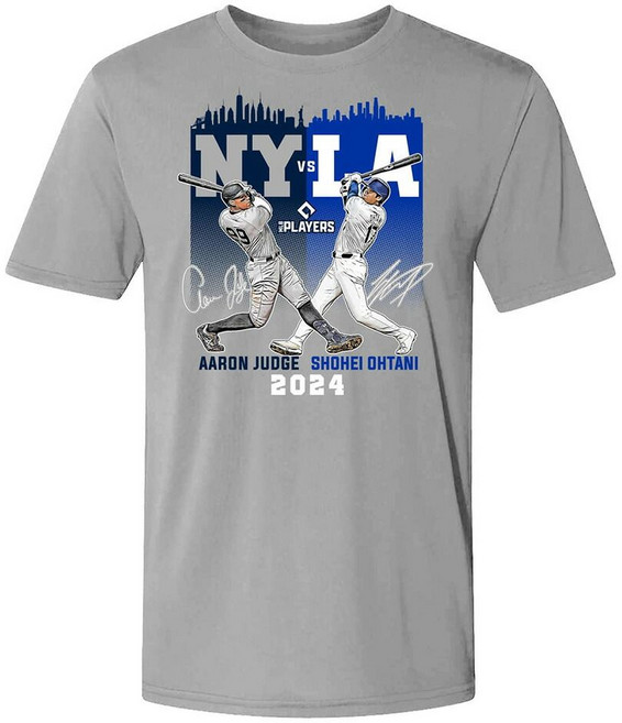 사전예약 오타니 저지 NY vs LA 월드시리즈 2024 티셔츠 남성용 공식