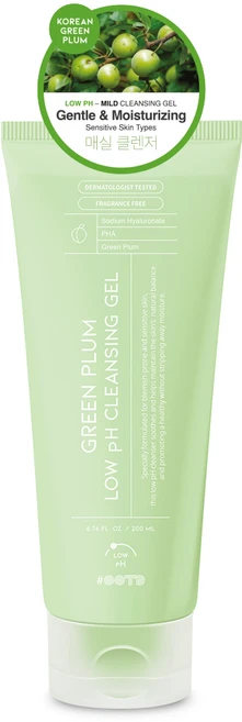#오오티디뷰티 그린 플럼 약산성 저자극 클렌징젤 대용량, 1개, 200ml - 쿠팡